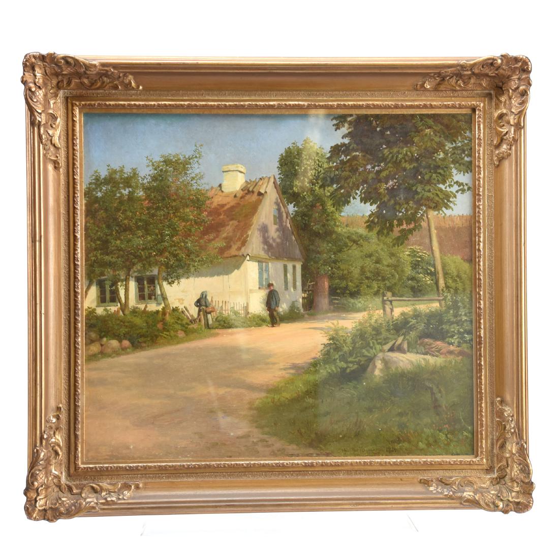 Framed Oil on Canvas / Board Painting 18" X 16" (1 of 4)