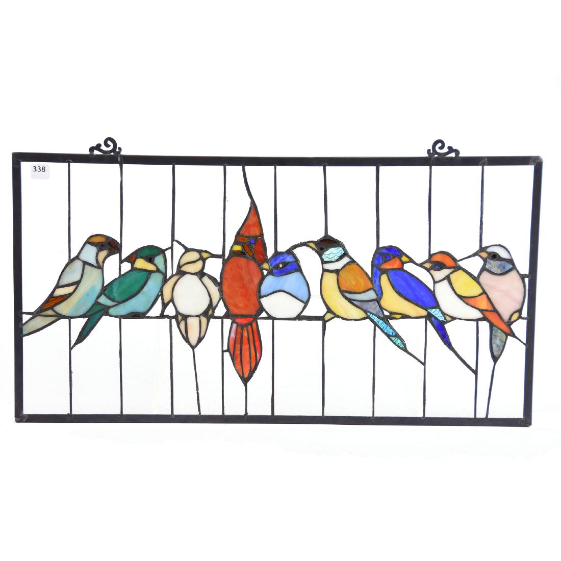 Modern Stained-Glass Window 13.5" X 24.25" (1 of 3)