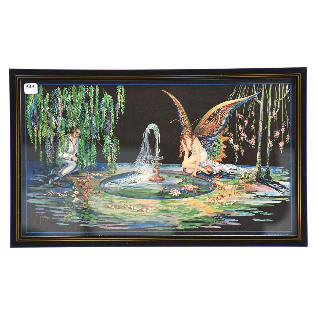 Framed Tsanya Lithograph Print 12" X 20" (1 of 5)