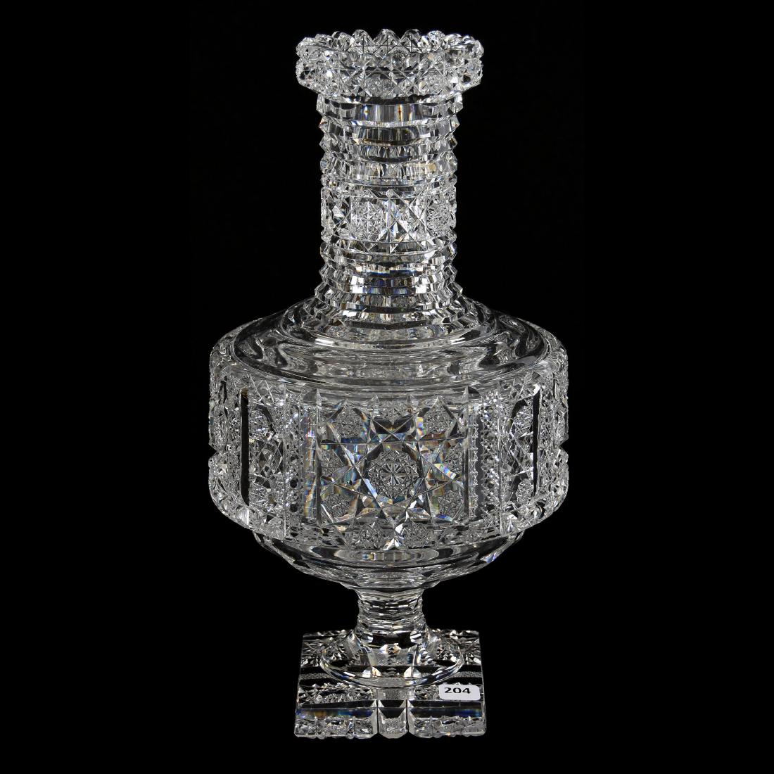 Magnificent Pedestal Vase 14.75" X 7.5"