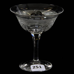 Sherry American Brilliant Cut Glass 3.75": Sherry - American Brilliant Cut Glass - 3.75" - Signed Sinclaire Adam Pattern