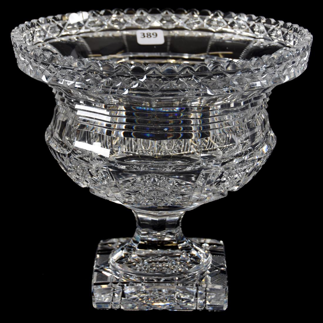 Rare Pedestal Vase 8.25" X 9"