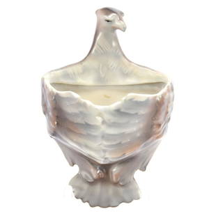 Figural Wall Match Holder Royal Bayreuth Blue Mark: Figural Wall Match Holder - Royal Bayreuth Blue Mark - Eagle - Hard to Find