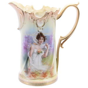 Tankard Marked R.S. Prussia Mold #456 9.25"