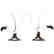 Pair Cornucopia Vases, Engraved Floral, Greek Key
