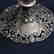 Pair Cornucopia Vases, Engraved Floral, Greek Key - 3