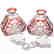 Pair Colognes, Engraved Floral Design - 2