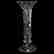Pedestal Vase, Hawkes, Engraved Aster Floral Motif