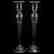 Pair Candlesticks, Engraved Floral & Garland Motif