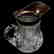 Water Pitcher, Prism Cut Body, Large Hobstars - 2
