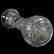 Vase, Engraved Floral Center Band - 2
