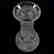 Vase, Engraved Floral Center Band - 3
