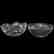 (2) Bowls, (1) Heart Pattern, (1) Prism Body - 2