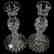 Pair Candlesticks, Signed Egginton, Victoria Pattern - 2