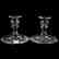 Pair Candlesticks, Signed Hawkes, Engraved Three Fruit