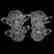 (2) Sets, (1) Hobstar & Cane, (1) Hobstar, Crosscut - 2