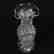 Pedestal Vase, Hobstar, Cane, Prism, Feather & Fan - 2