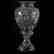 Two-Part Vase, Engraved Floral Motif