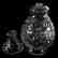 Two-Part Vase, Engraved Floral Motif - 2