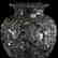 Two-Part Vase, Engraved Floral Motif - 4