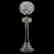 Banquet Lamp, Crosscut Diamond & Fan Motif