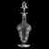Liqueur Decanter, Engraved Floral Garland Motif