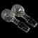 Pair Decanters, Cane ,Vesica, Strawberry Diamond & Fan - 4