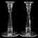 Pair Candlesticks, Six-Sided Stem