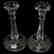 Pair Candlesticks, Six-Sided Stem - 2