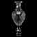 Apothecary Jar, Honeycomb Pattern