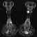 Pair Candlesticks, Six-Sided Stem - 2
