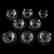 (6) Fingerbowls & Underplates, Rock Crystal, Medallion - 2