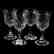 (4) Cordials, Rock Crystal, Medallion Design