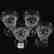 (4) Cordials, Rock Crystal, Medallion Design - 2