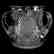 Loving Cup, Crosscut Diamond & Fan Motif