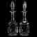 Pair Decanters, Punte & Mitre Motif
