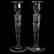 Pair Candlesticks, Signed Hawkes, Hollow Stem Diamond