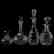 (4) Decanters, Various
