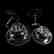 Four Piece Set, Engraved Floral Medallion Design - 3