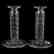 Pair Candlesticks, Notched, Punte Motif