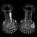 Pair Candlesticks, Notched, Punte Motif - 2