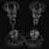 Pair Candlesticks, Pairpoint, Engraved Floral - 2