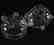 Creamer & Sugar, Engraved Floral Motif - 4