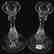 Pair Candlesticks, Tear Drop Stem - 2