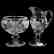 Creamer & Sugar, Engraved Floral Motif