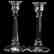 Pair Candlesticks, Signed Hawkes