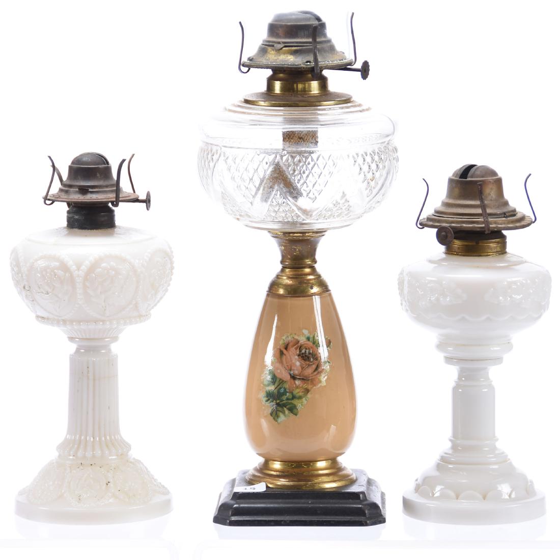 (3) Kerosene Lamps, Various (1 of 4)