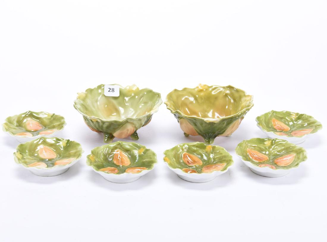 (8) Piece Nut Set, Unmarked Royal Bayreuth (1 of 2)