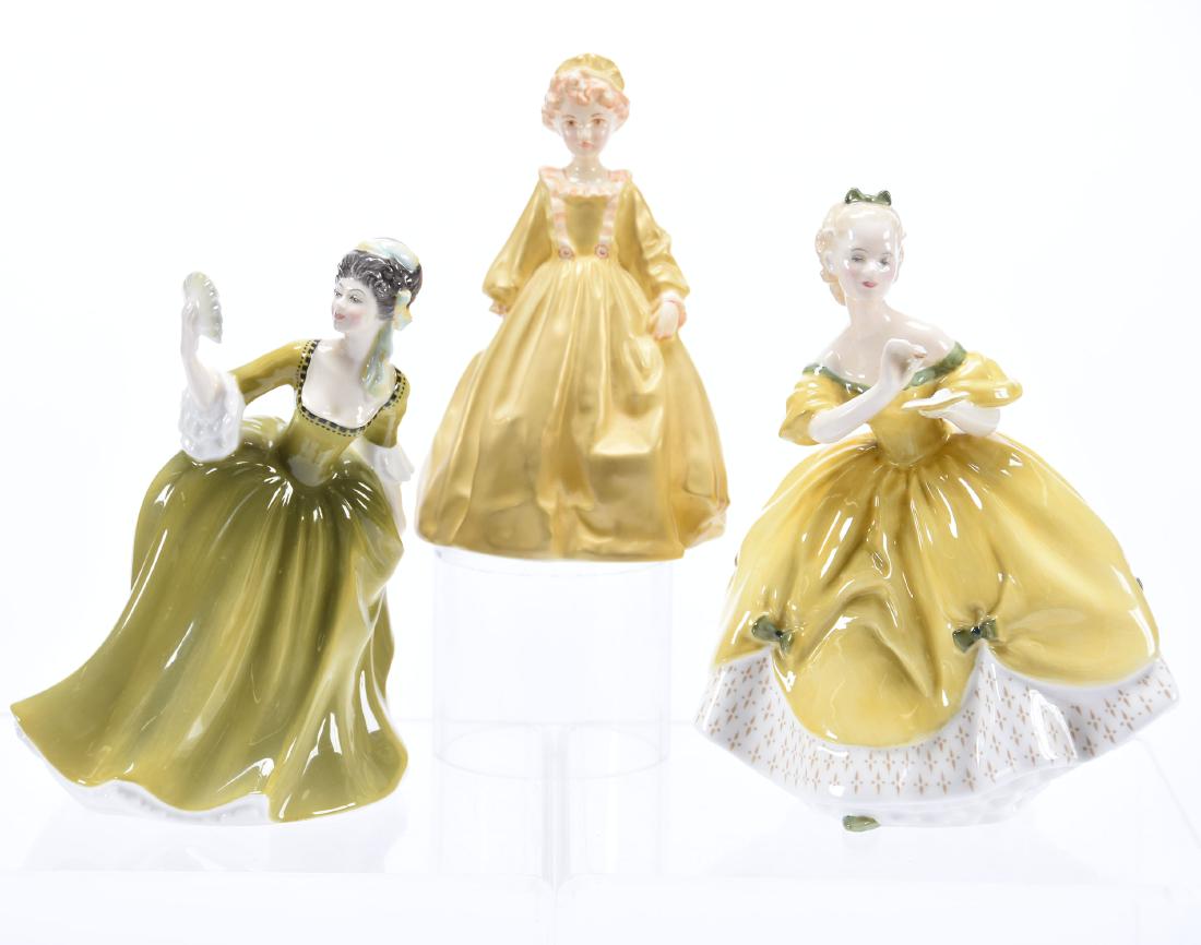(3) Figurines, Royal Doulton & Worcester (1 of 3)