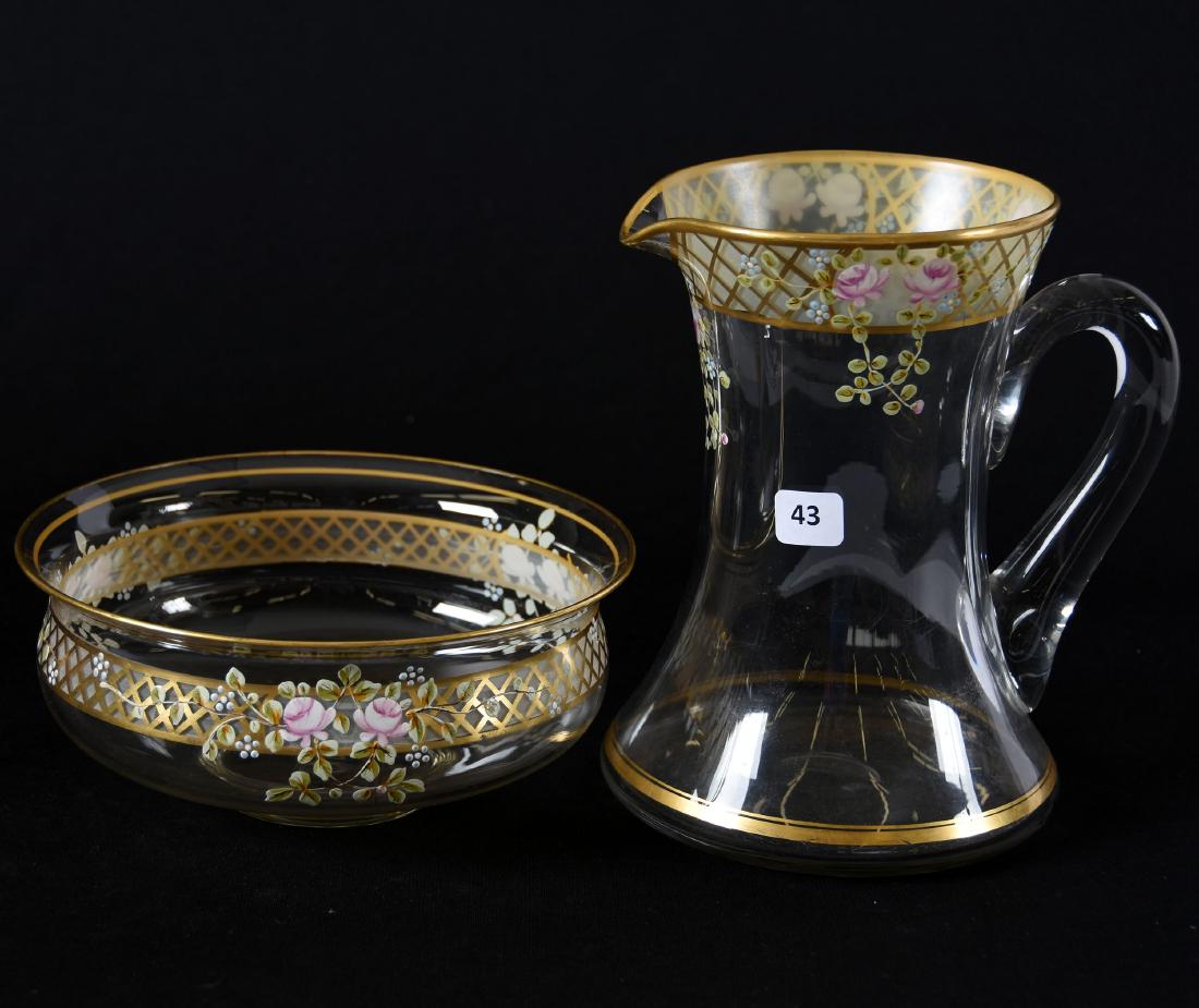 Pitcher &  Bowl Set, Clear Glass (1 of 3)